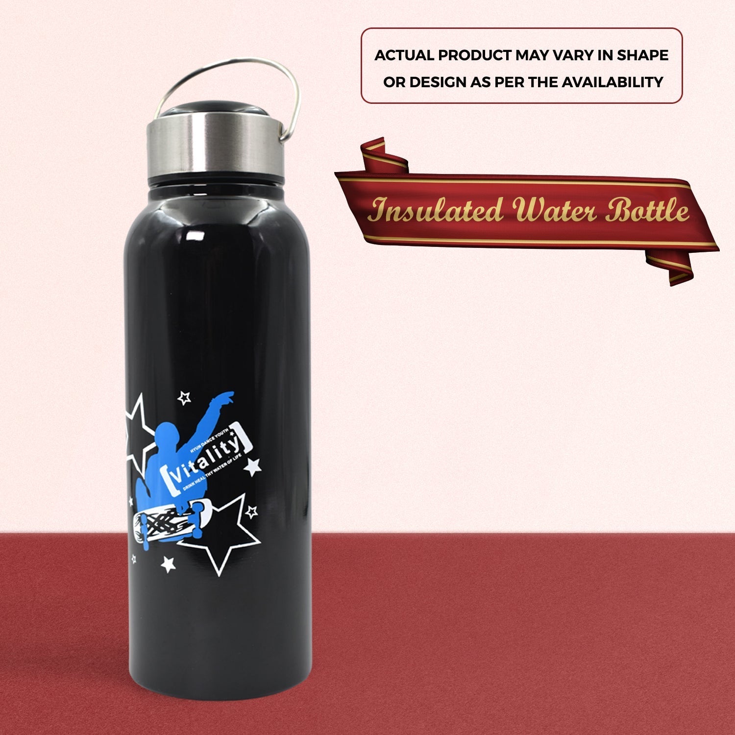 6414 Double Wall Vacuum Insulated Stainless Steel Hot & Cold Flask Water Bottle - Pack of 3, Size: 250 ml, 350 ml & 450 ml (Multicolor) - DeoDap 6414 Double Wall Vacuum Insulated Stainless Steel Hot & Cold Flask Water Bottle - Pack of 3, Size: 250 ml, 350 ml & 450 ml (Multicolor) - DeoDap
